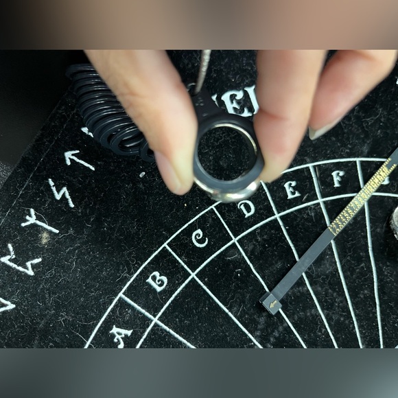 NWT UNISEX SILVER ALLOY JACK SKELLINGTON RINGS, SZ OS (7/8) - Picture 2 of 7